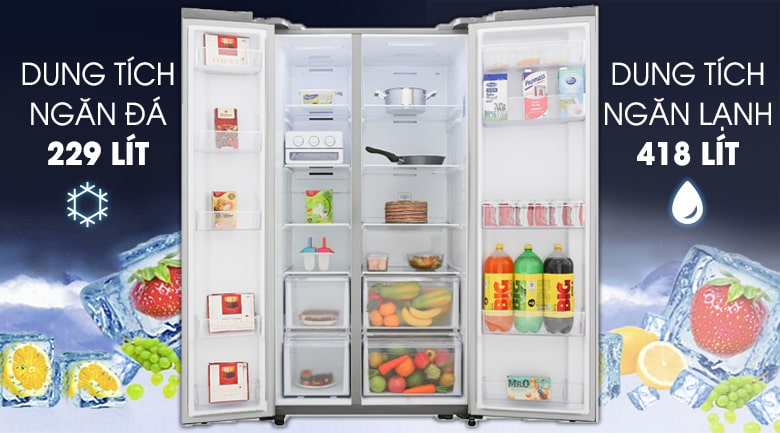7. Tủ lạnh Samsung RS62R5001M9/SV thích hợp gia đình trên 5 người