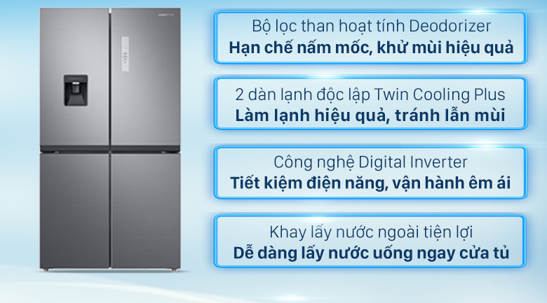 tủ lạnh Samsung RF48A4010M9/SV