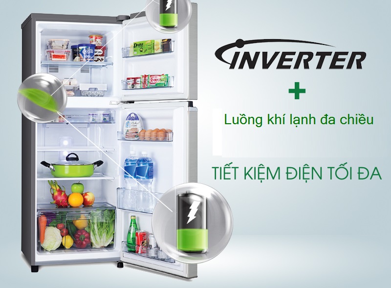 7. Tủ lạnh Sanaky Inverter VH-149HPA tiết kiệm điện tối đa