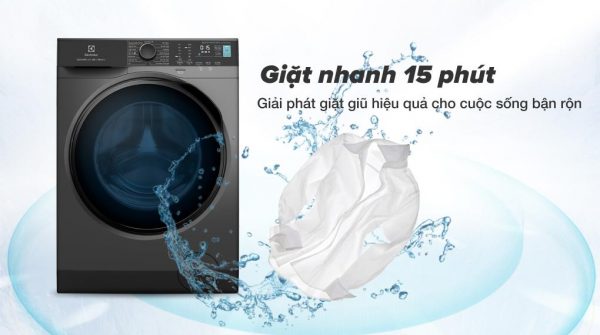 3. EWF9024P5SB sở hữu Chương trình giặt nhanh 15 phút, phù hợp cho cuộc sống bận dộn