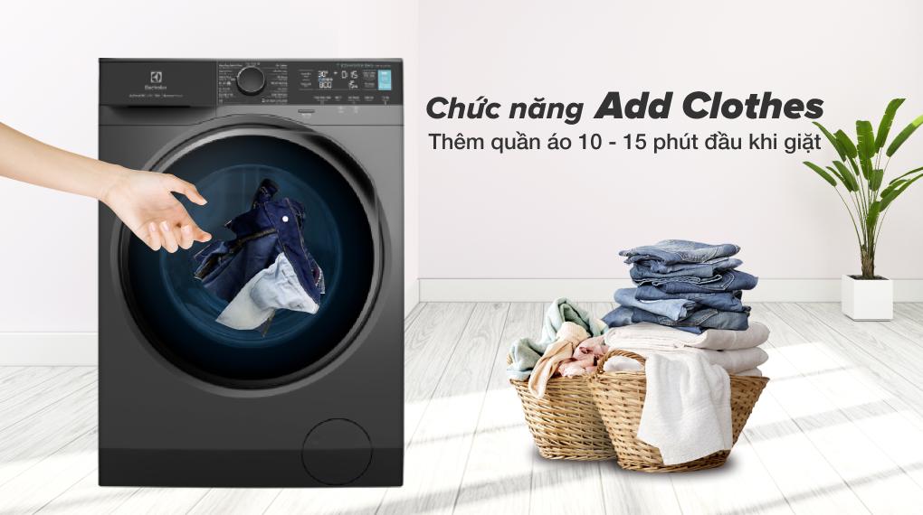8. EWF1142R7SB | Chức năng Add Clothes, linh động thêm quần áo khi máy đang giặt