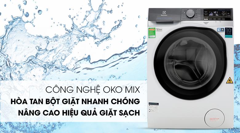 6. Máy giặt Electrolux giá rẻ hoà tan bột nhanh chóng, nâng cao hiệu quả giặt sạch nhờ công nghệ Oko Mix
