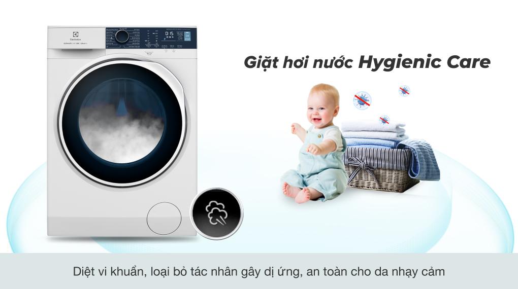 6. Máy giặt EWF8024P5WB sở hữu công nghệ Hygienic Care diệt khuẩn tối ưu bằng hơi nước