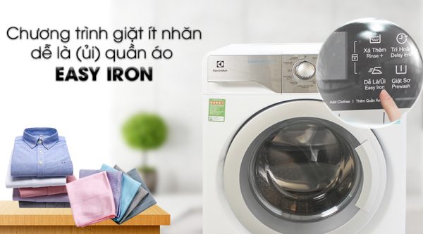 5. Sở hữu chương trình giặt ít nhăn dề ủi quần áo - chương trình giặt Easy Iron