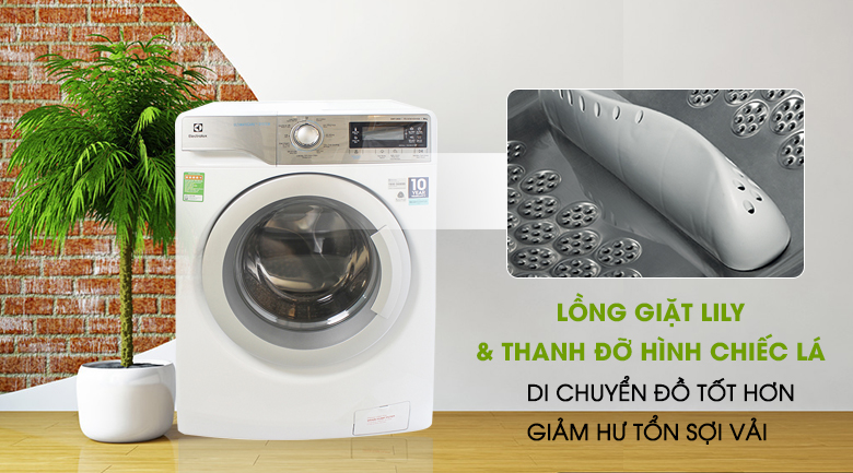 4. EWF12933 | Máy giặt Electrolux giá rẻ sở hữu lồng giặt Lily giúp tăng hiệu quả giặt sạch hơn