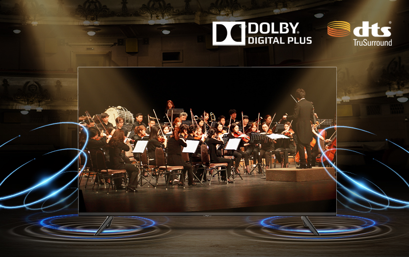 Âm thanh sống động, mạnh mẽ với công nghệ Âm thanh Dolby Digital Plus