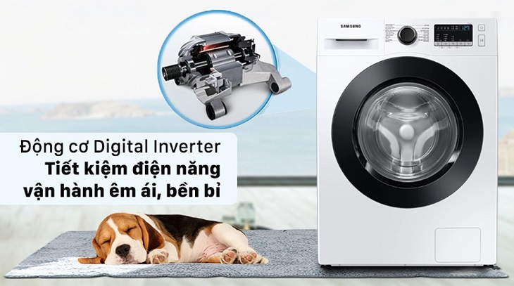 Máy giặt Samsung được tích hợp công nghệ Digital Inverter giúp tiết kiệm điện năng