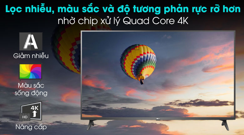 3.1. Hình ảnh được nâng cấp, tối ưu hóa với bộ xử lý Quad Core 4K
