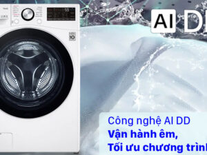 Máy giặt LG Inverter 15 Kg F2515STGW - Công nghệ AI DD vận hành êm, tối ưu chương trình giặt