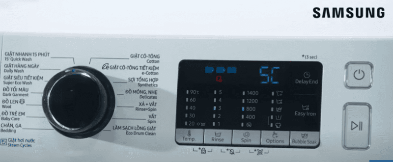 máy giặt Samsung báo lỗi 5C