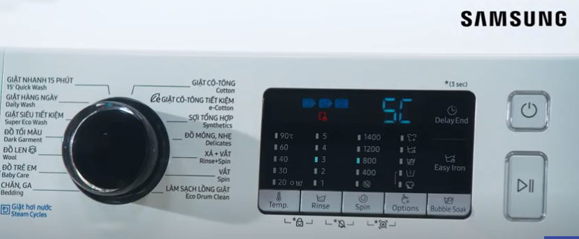 Máy giặt Samsung xuất hiện lỗi 5C
