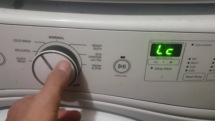 Lỗi LE máy giặt LG
