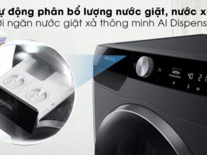 6. Ngăn nước giặt xả AI Dispenser giúp phân bổ nước giặt xả tối ưu