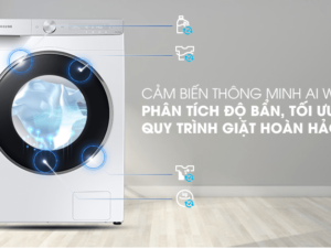 Cảm biến thông minh AI Wash phân tích độ bẩn, tối ưu quy trình giặt hoàn hảo