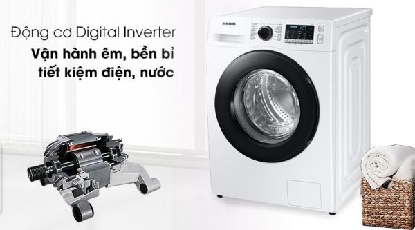 Máy giặt Samsung Inverter 10kg WW10TA046AE/SV có thể tiết kiệm điện năng hiệu quả với Digital Inverter