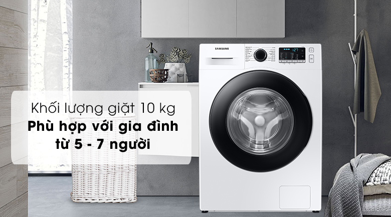 4. Máy giặt Samsung WW10TA046AE/SV phù hợp với gia đình có 5 - 7 thành viên