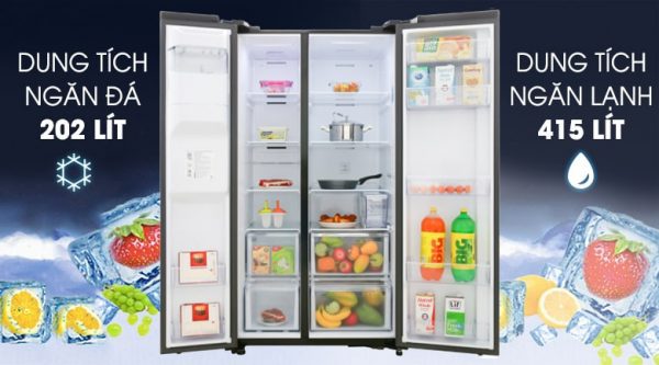 Tủ lạnh Samsung RS64R53012C/SV phù hợp gia đình có trên 5 người