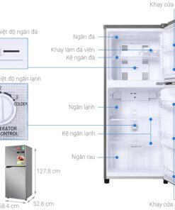 1. Phác hoạ tổng quát tủ lạnh Panasonic NR-BA190PPVN 