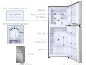 1. Phác hoạ tổng quát tủ lạnh Panasonic NR-BA190PPVN 