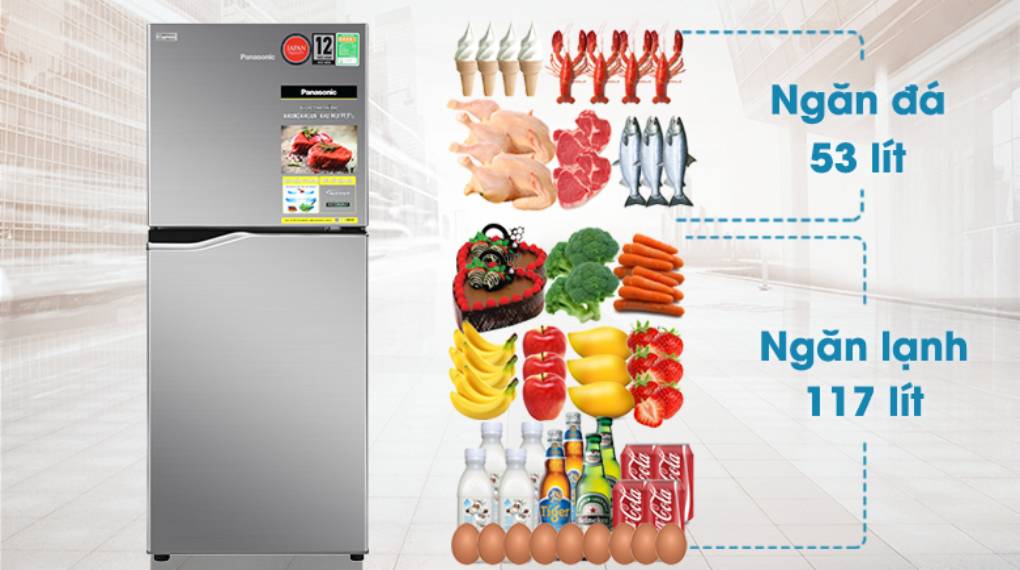 7. Tủ lạnh Panasonic NR BA190PPVN phù hợp với các gia đình từ 2 - 3 thành viên