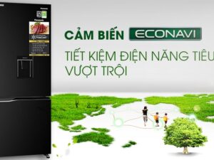 Tủ lạnh Panasonic NR-BV320WKVN tiết kiệm điện đến tối đa nhờ Econavi