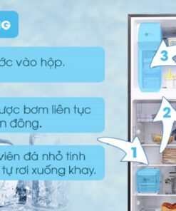 Thiết kế ngăn lấy nước bên ngoài và làm đá tự động vô cùng tiện lợi - Tủ lạnh Samsung Inverter 360 lít RT35K5982BS/SV