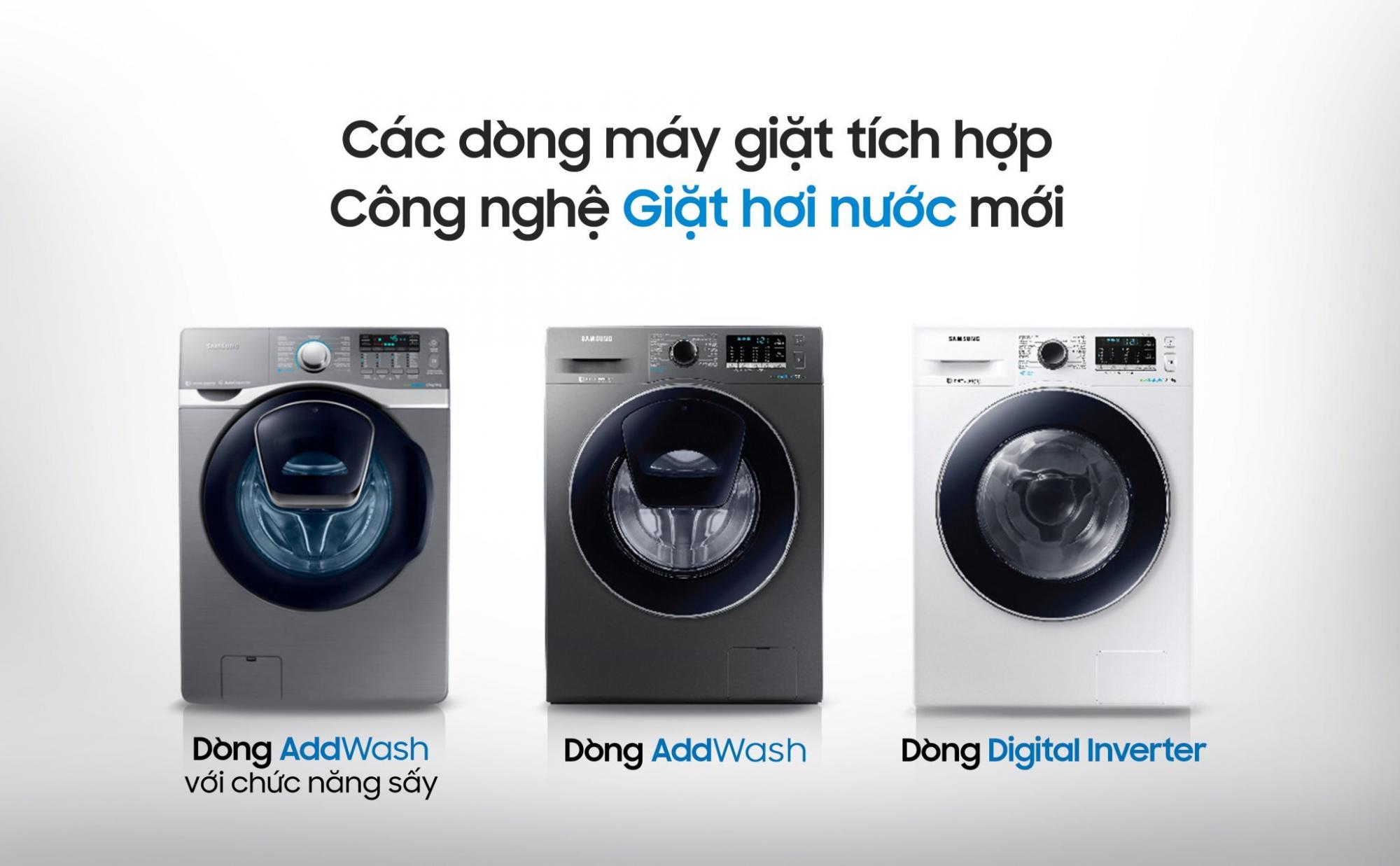 Các chức năng của máy giặt Samsung