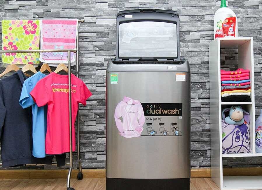 Lựa chọn chế độ giặt cho máy giặt Samsung 9kg cửa trên