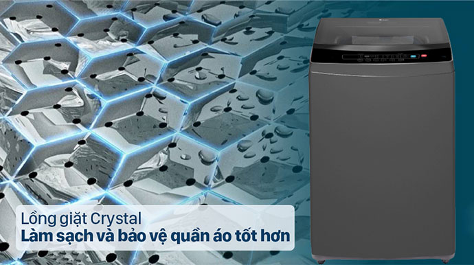 Máy giặt Casper Lồng giặt Crystal thế hệ mới