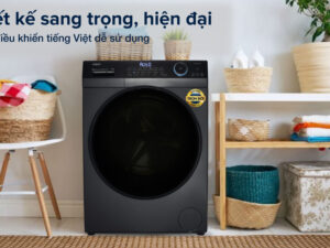 Máy giặt Aqua Inverter 9 kg AQD- D902G BK - Thiết kế 