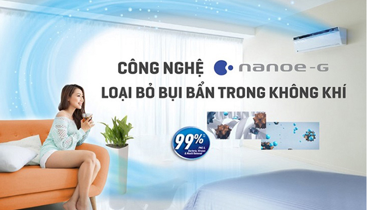 Bộ lọc Nanoe-G trên máy lạnh Panasonic inverter