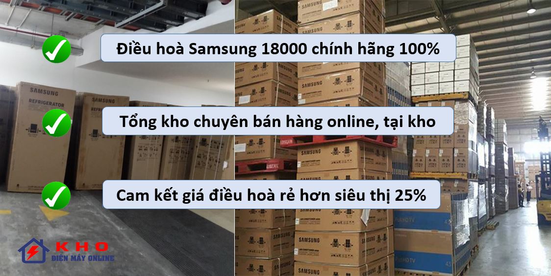 2. Cam kết điều hoà Samsung 18000 chính hãng, uy tín 100%