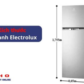 Kích thước tủ lạnh Electrolux [1 cánh, 2 cánh, side by side]