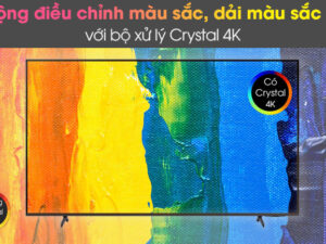 Bộ xử lý Crystal 4K - Smart Tivi Samsung 4K 65 inch UA65AU8100