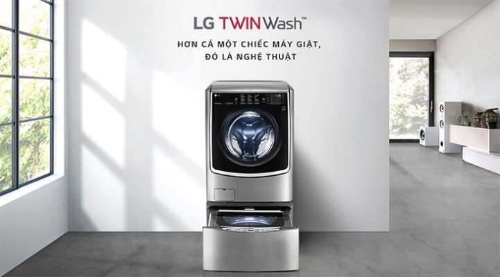 Máy giặt cửa trước lồng đôi