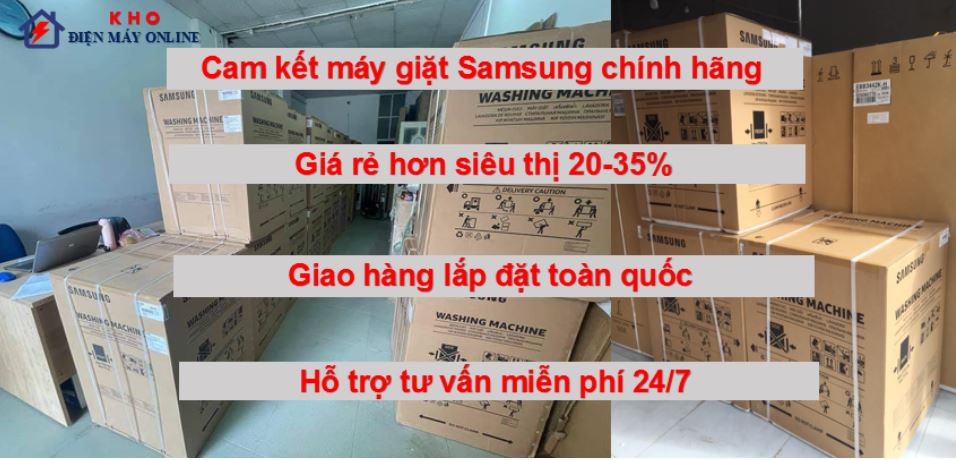 2. Ấn tượng bởi giá bán máy giặt Samsung 10kg tại kho điện máy online lớn nhất cả nước