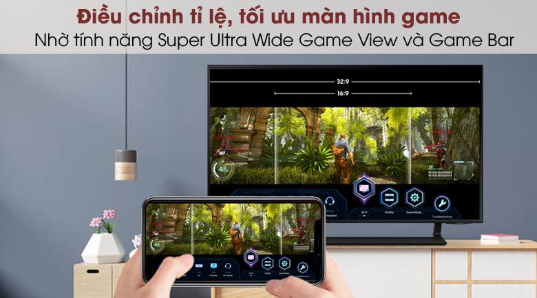 Smart Tivi QLED 4K 43 inch Samsung QA43Q65A - Super Ultra Wide Game View và Game Bar
