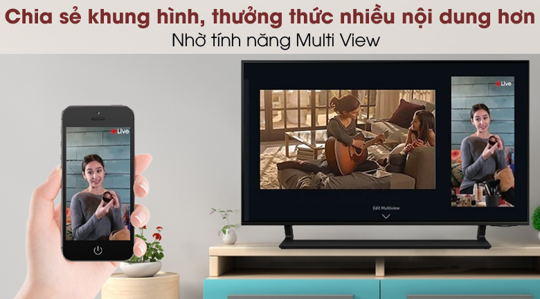 Smart Tivi QLED 4K 43 inch Samsung QA43Q65A - Multi View