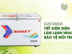 Gas R600a - Tủ đông Sanaky VH-3699W1