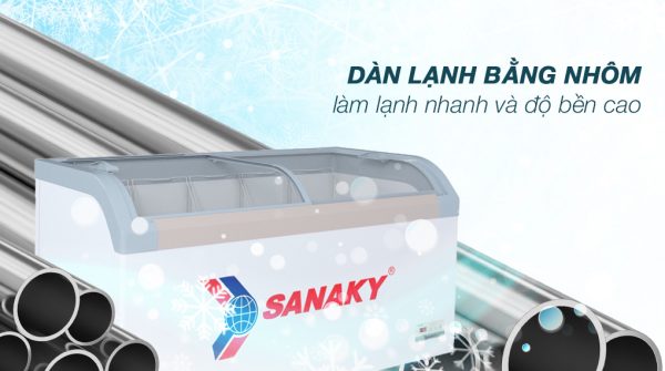 Tủ Đông Sanaky 500 lit VH-888KA - Dàn lạnh bằng nhôm