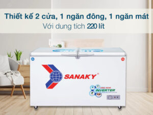 Tủ Đông Sanaky Inverter 220 lit VH-2899W3 - Thiết kế tinh tế