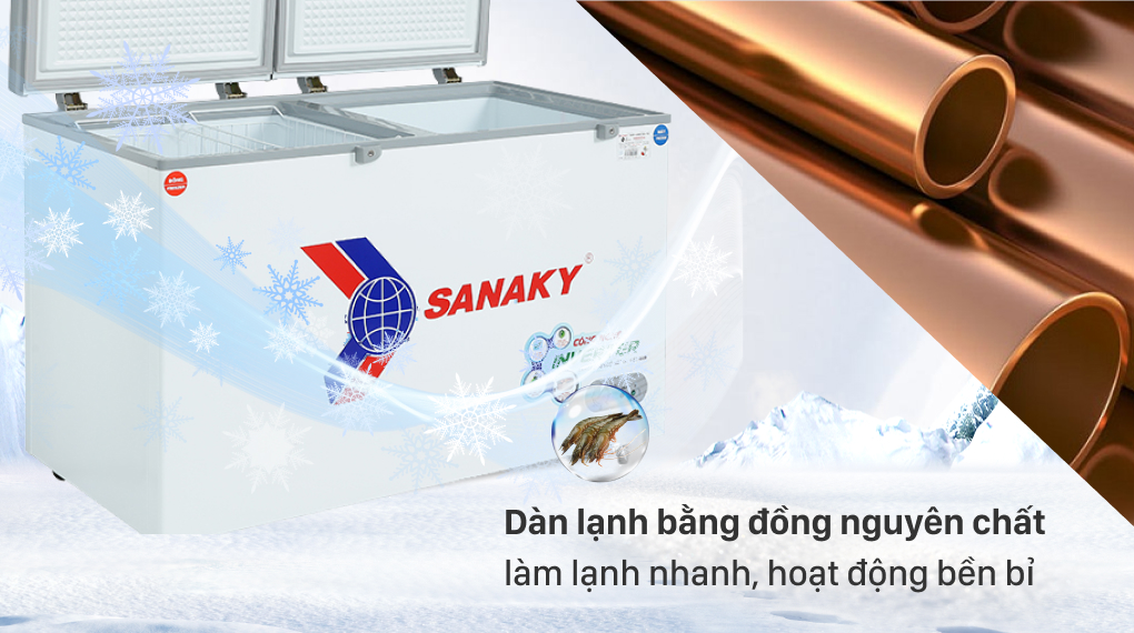 Tủ Đông Sanaky Inverter 365 Lít VH-5699W3 - Công nghệ làm lạnh