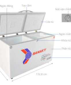 Phác hoạ tổng quát tủ đông Sanaky Inverter 280 lít VH-4099W3