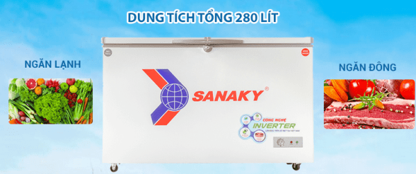 Tủ đông Sanaky VH-4099W3 phù hợp để lưu trữ nhiều thực phẩm