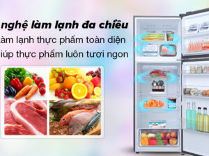 Tủ lạnh Aqua Inverter 333 lít AQR-T352FA(FB) - Công nghệ làm lạnh   Công nghệ bảo quản thực phẩm