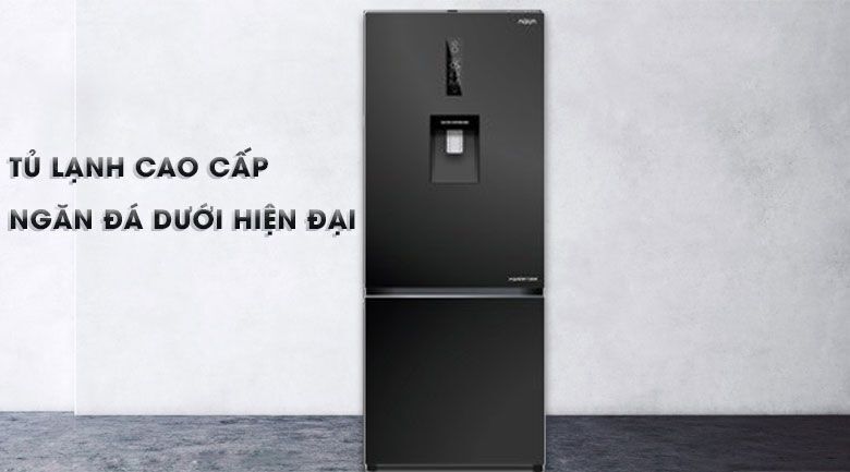 Tủ lạnh ngăn đá dưới Aqua với thiết kế hiện đại, lạ mắt