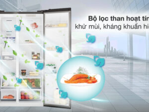 Tủ lạnh Electrolux Inverter 624 Lít ESE6600A-AVN - Công nghệ kháng khuẩn khử mùi