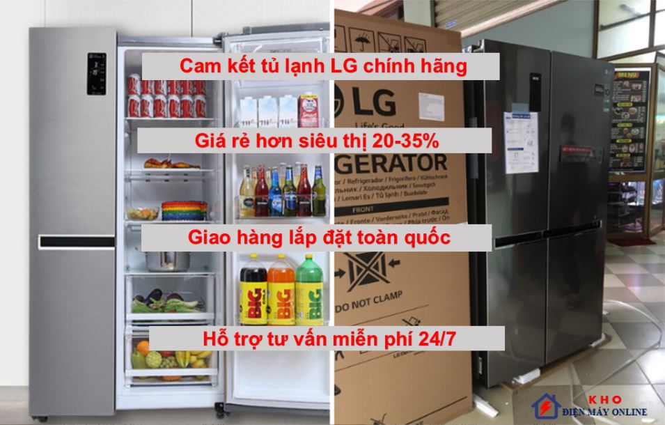 2. Tủ lạnh LG inverter bán hàng với giá gốc