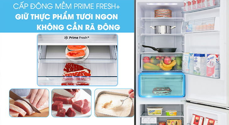 Tính năng đông mềm Prime Fresh không cần rã đông