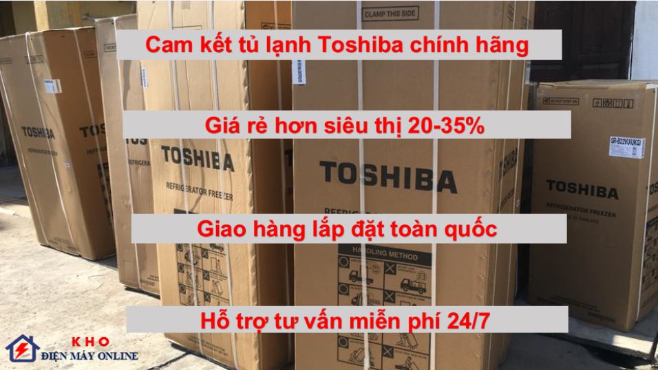 3. Chúng tôi bán tủ lạnh Toshiba 2 cánh với giá gốc